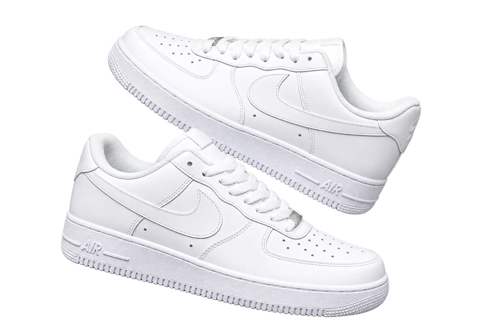 Par Air Force 1 Triple White completo