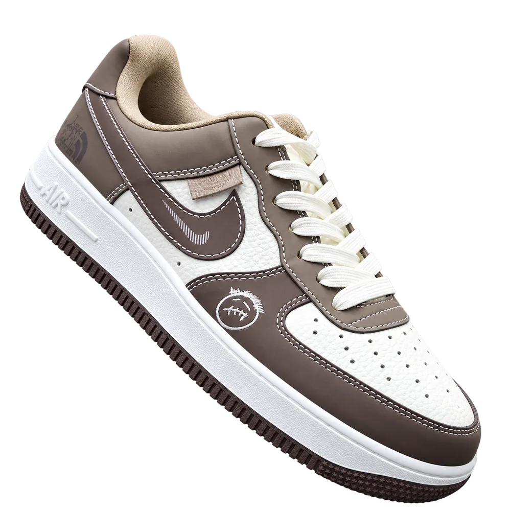 Air Force 1 Brown Layered Style