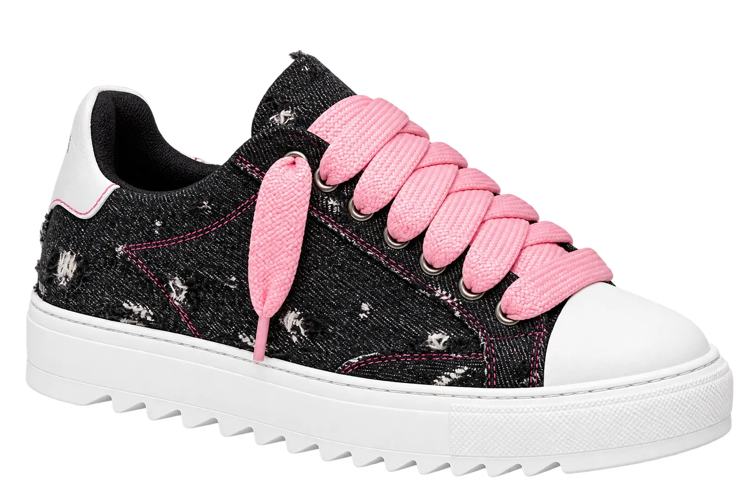 Detalle Numeris Pink Denim Double Lace